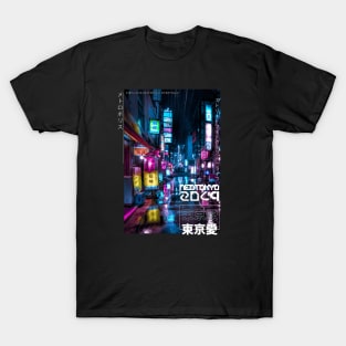 Shimbashi at Night T-Shirt